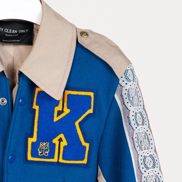 Dry Clean Only Varsity Trench Coat - Picture 4 of 16